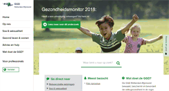 Desktop Screenshot of ggdrotterdamrijnmond.nl